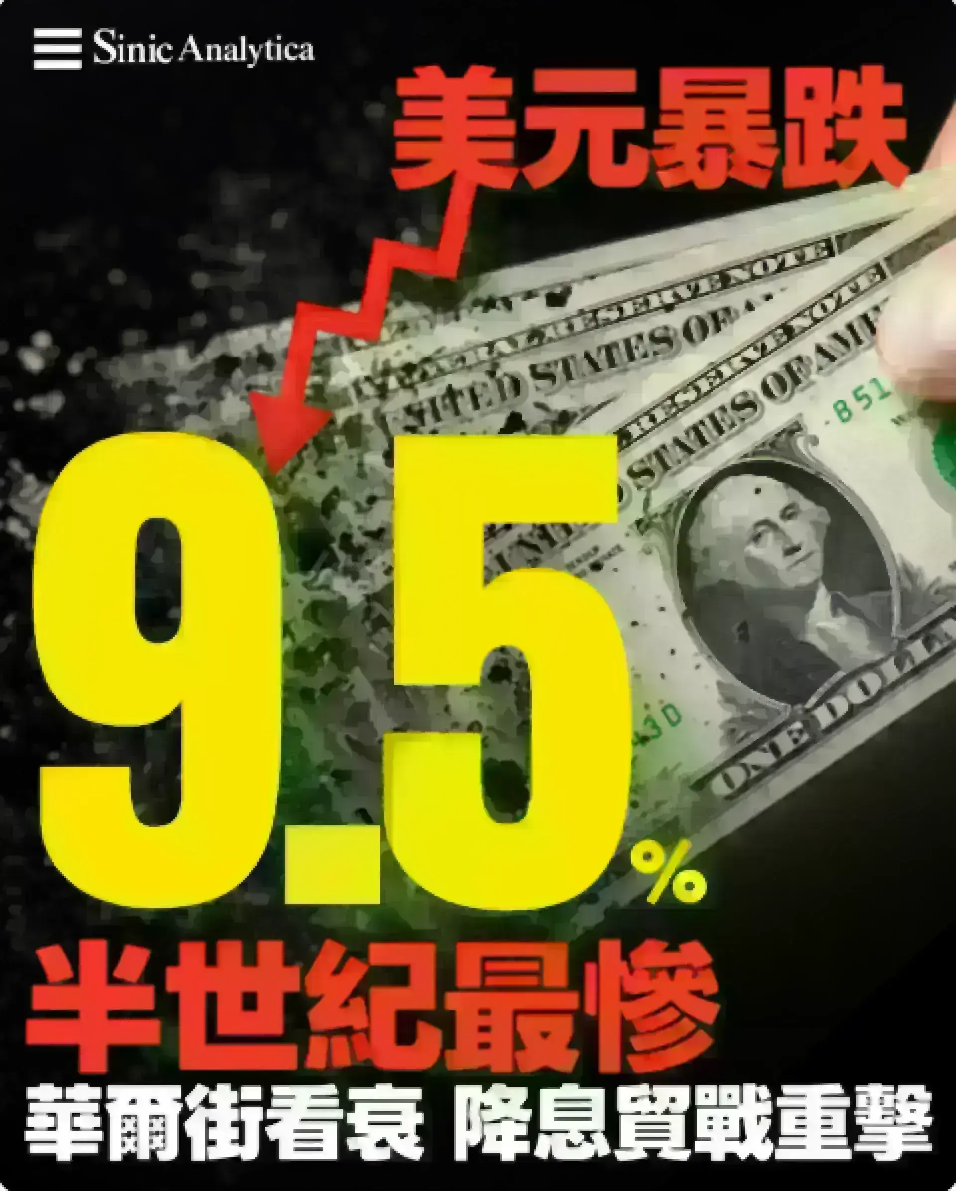 【免費新聞試閱】美元今年暴跌9.5% 華爾街預測明年因一原因繼續弱勢
