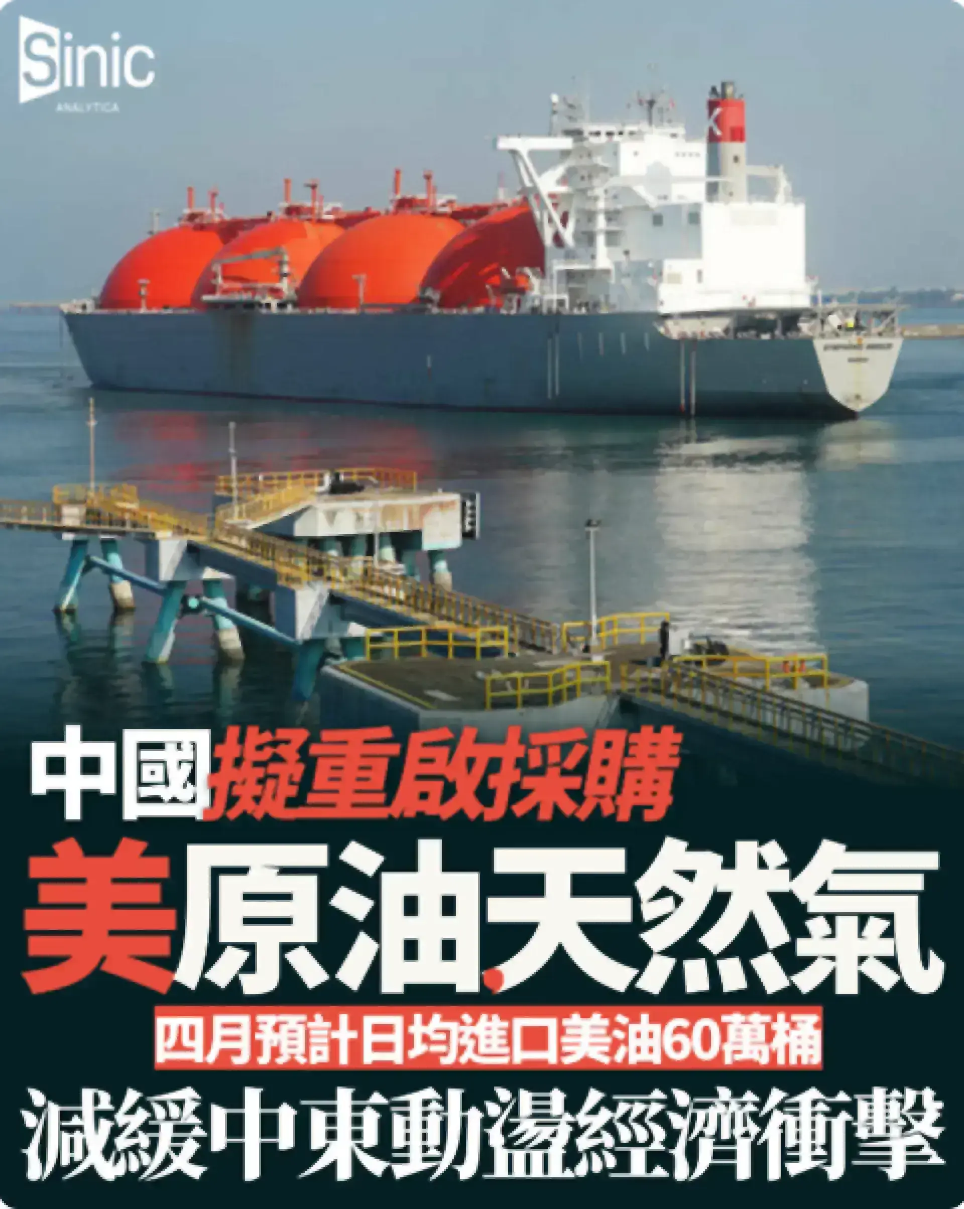 大陸擬重啟購買美國原油及液化天然氣 應對中東市場